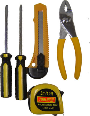 5 Piece Home Tool Kit  $10.00